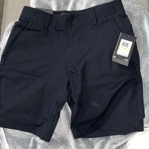 Brand new with tag Under Armour black shorts 9” inseam size 30